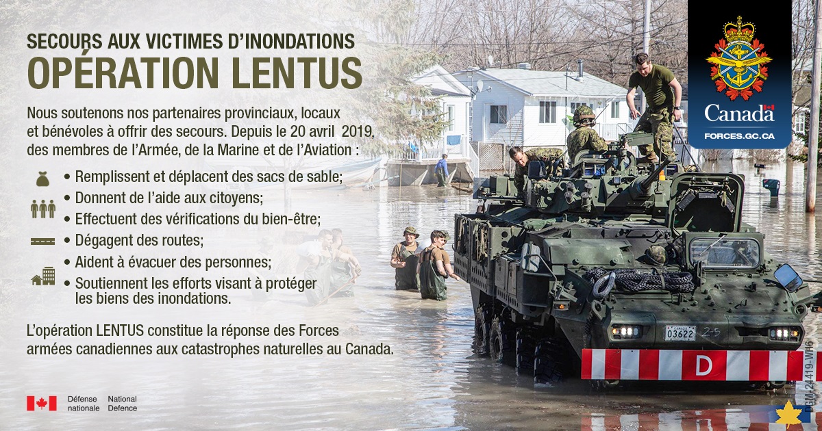 Infographique. Opération LENTUS en Ontario, au Québec et au Nouveau Brunswick.